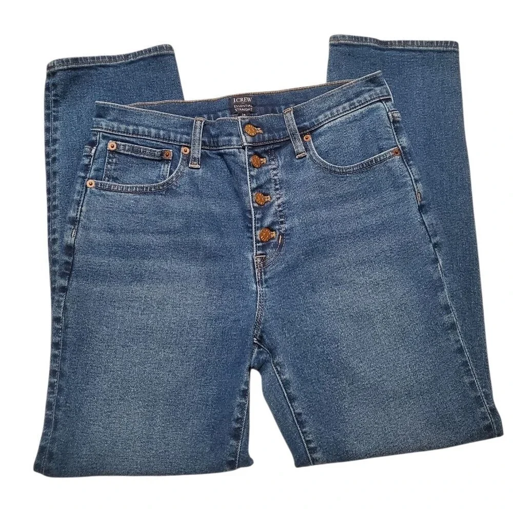 J. Crew Essential Straight Jeans In All-Day Stretch